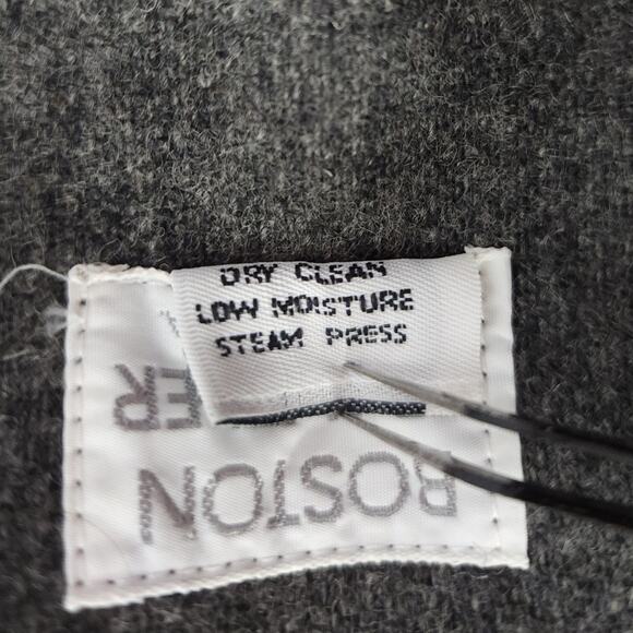 Vintage Boston Traveler Wool Single Button Blazer Size 9-10 Gray Preppy Office - Picture 5 of 8